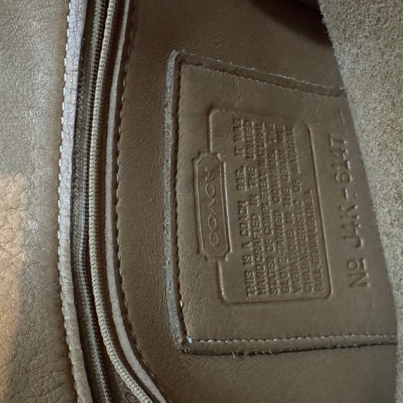 Coach Tan Leather Shoulder Bag - Picture 7 of 10